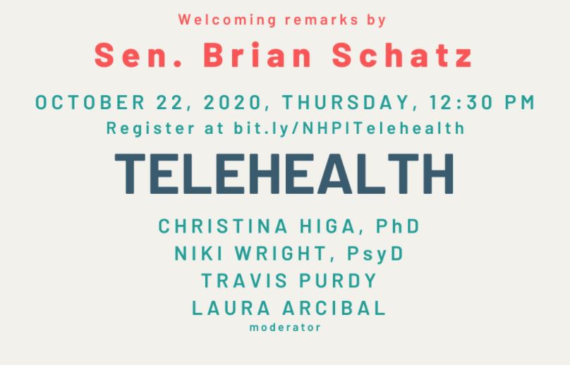 Sen. Schatz opens webinar on Telehealth